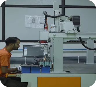The in-house motor manufacturing line